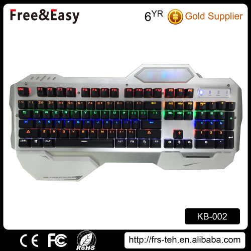 High quality wrist rest led backlit mechanical gamer keyboard