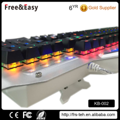 High quality wrist rest led backlit mechanical gamer keyboard