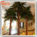 Palm tree artificial decorative amazing green fiberglass palm leaves