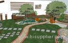 Goverment Project Landscaping Artificial Grass Customized Fake Turf 150 Stitches / M