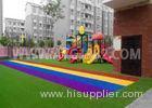Kids Playing Putting Coloured Sports Artificial Grass With Shock Pad Grassland