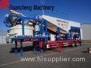 37. 5 kw mobile concrete batching plant JS750 60-80 mm Material Diameter