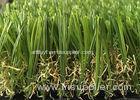 Soft Durable Outdoor Artificial Grass Lawns S Shaped 20mm - 45mm Pile Height