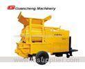 Mobile Concrete Mixer Pump JS500 twin shaft 25 m3/h Output Capacity