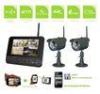 4CH Digital Wireless Video Surveillance Camera Systems 7&quot; LCD Monitor