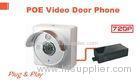 720P / VGA POE WirelessVideo Doorbell IP Camera White Color 70 Degree