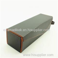 Single Bottle Folding Wine Box PU Leather