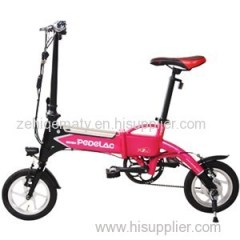 12 Inches 240W 36V 10AH Lithium Battery Pedal Electric Folding Bikes