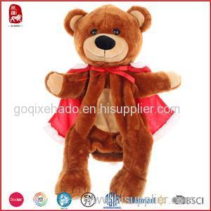 Brow Cool Bear With Red Cloak Bag