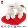 Stuffed White Bears With Red Heart