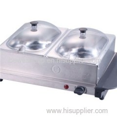 2x1.5QT Stainless Steel Server