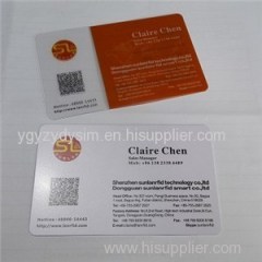 Customized Business Card With Customer Logo