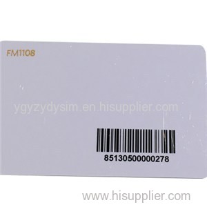Plastic PVC Card With Barcode