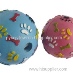 Footprint Pattern Vinyl Ball Dog Toys