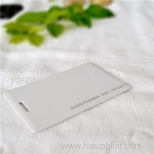 Unprinted Blank White Card