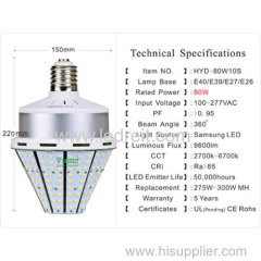 80W LED Park Light 9600lm