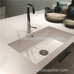 Staron Kitchen Counter Top White Sink