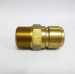 Hydraulic fittings thread locked quick coupling