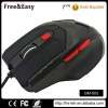 High quality 6D gaming mouse with breathe LED light