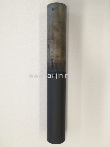 Half coating tianium tubular anode