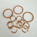 Brass gaskets for water meter coupling