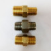 1/4 pt double thread hex nipple fitting made of brass