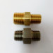 1/4 pt double thread hex nipple fitting made of brass