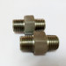 1/4 pt double thread hex nipple fitting made of brass