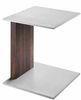Aluminium Color Walnut Wooden Coffee Table For Commericial and Residential