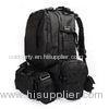 Black Army Backpack / Tactical Hiking Backpacks With 3 Molle Bags