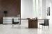 Contemporary Simple Black Walnut Dining Table / Home Office Desk