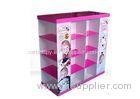 Children Clothes 4 Tray Cardboard Pallet Display Stand With Glossy Varnishing Surface