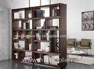 Living Room Tall Solid Wood Bookcases Black Walnut 5 Shelf Bookshelf