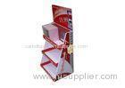 Exhibitions Floor Cardboard Book Display Stand With Ivory Board Paper