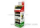 Waterproof Beer Corflute Cardboard Floor Display Stand Brand Showing