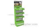 Custom Corrugated Cardboard Floor Display Shelf Rack For Fluorescent lamp