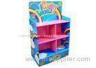 Rainbow Candy Flooring Cardboard Point Of Sale Display Stands Units