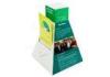 Multi - pockets Cardboard Brochure Holders Counter Top for Leaflet Display