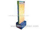 Cardboard Two Sides Hook Display Racks For Supermarket Promotion