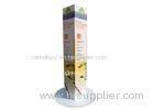 Square Totem Corrugated Cardboard Display Stand Retail Stores Standee