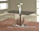 Steel Afghanistan Hjs Marble Dining Tables Rectangular Shape Black