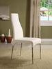 Customized Faux Leather Furniture White Leather Dining Chair
