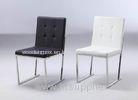 Black And White Leather Dining Chairs Modern / High Back Leather Dining Chairs