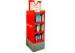 Three Tiers Cardboard Floor Displays Customized Promotional Gift Shelves