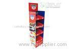 Floor Standing Cardboard Display Rack / 4 Tiers Shop Display Stands