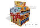 Large Scale Corrugated Cardboard Pallet Display For Milk / Snacks Retailing