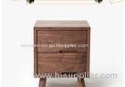 Contemporary Walnut Furniture Walnut Bed Set Bed Side Cabinet