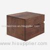 Modern Simple Bed Room Furniture Sets Solid Walnut Wood Bed Sidebord With Drawer