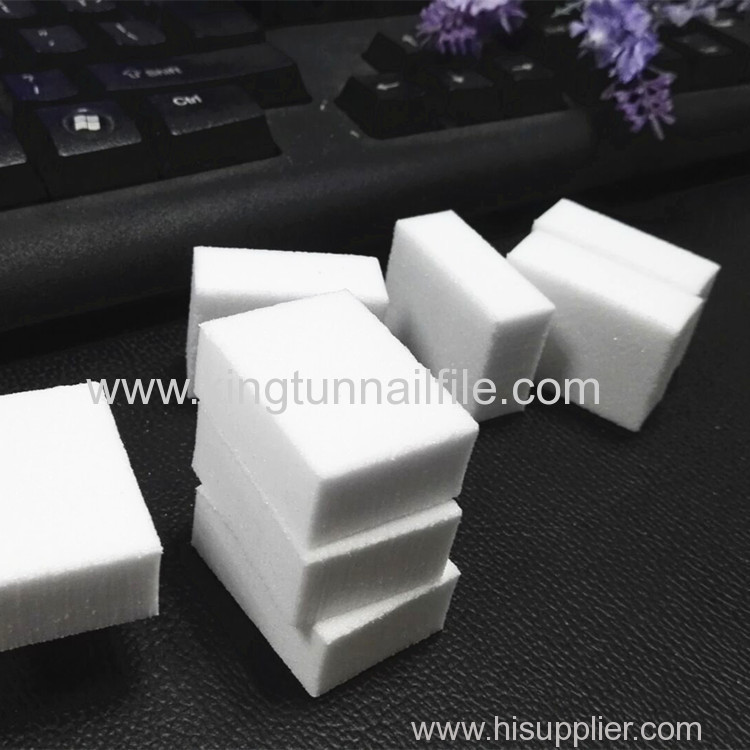high quality mini nail buffer file white sponge block