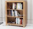 Eco - Friendly Modern Solid Oak Bookcase / Wooden Bookshelves Sideboard